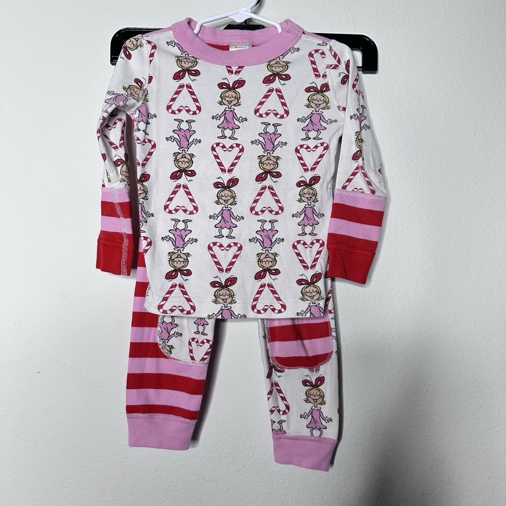 Hanna Andersson Grinch Pajama Top 3T Cindy Lou Who Organic Cotton